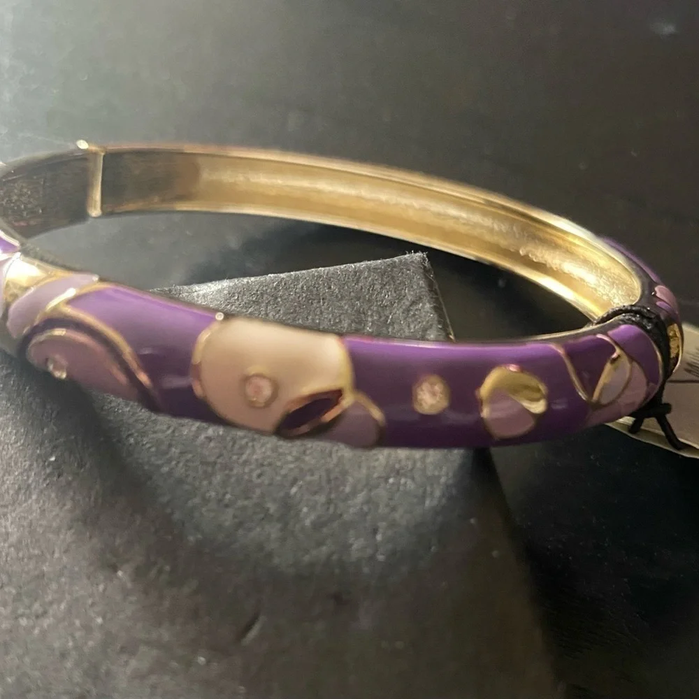 NWT-NORDSTROM-SEQUIN-GOLD AND PURPLE BANGLE